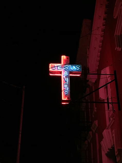 Jesus Saves Neon Signage · Free Stock Photo