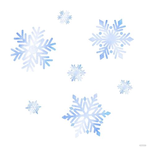 Watercolor Snowflake Vector in Illustrator, SVG, JPG, EPS, PNG - Download | Template.net