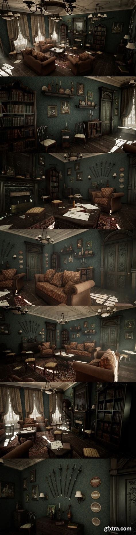 Unreal Engine - Victorian Furniture - Living Room » GFxtra