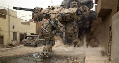 artwork, Digital Art, Mech, Robot, War, Military Wallpapers HD / Desktop and Mobile Backgrounds