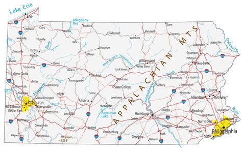 Pa State Map With Cities - Uf Calendar Summer 2024