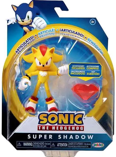 Sonic The Hedgehog Basic Wave 4 Super Shadow 4 Action Figure Modern ...