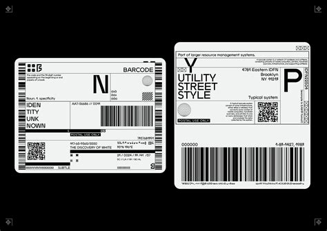 BARCODE LABEL SET by NoSpoon Design on Dribbble