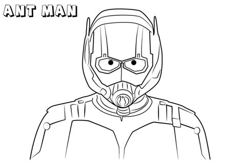 Awesome Ant-Man Coloring Page - Free Printable Coloring Pages for Kids