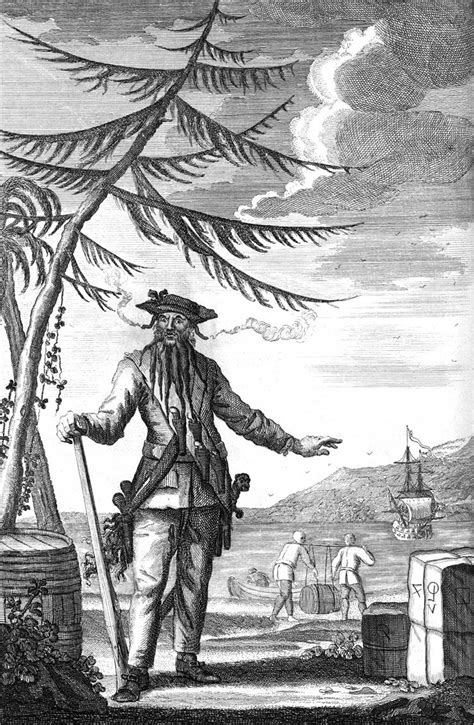 Picture Of Blackbeard Famous Pirate