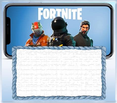 Free Printable Fortnite invitation card - 8 Fortnite Invitation Templates for Epic Party My ...