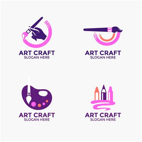 Premium Vector | Handmade craft and knitting vector logo design