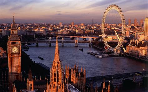 HD wallpaper: London skyline, city, London Eye, Big Ben, River Thames, ferris wheel | Wallpaper ...