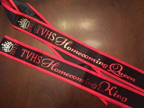 2 homecoming sashes | eBay | Homecoming king, Homecoming queen, Homecoming