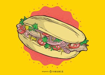 Sub Sandwich Vector at Vectorified.com | Collection of Sub Sandwich Vector free for personal use