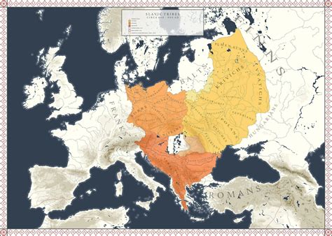 Map of Slavic tribes 600 - 900 A D : r/IndoEuropean