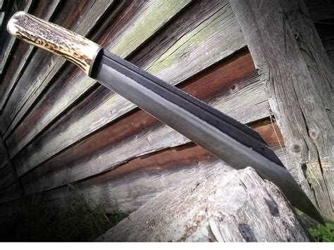 Replica of viking fighting knife Seax MifauCustomKnives | Seax knife, Knives and swords, Knife