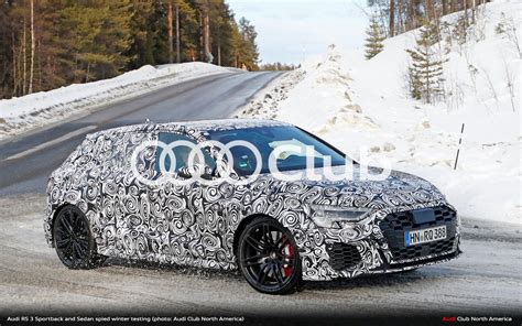 Audi RS 3 Sportback and Sedan Spied Winter Testing - Audi Club North ...