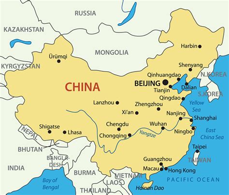 China Cities Map