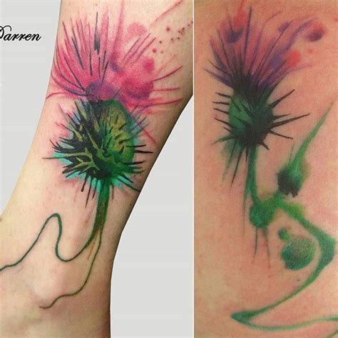 Thistle Flower Tattoo - Best Tattoo Ideas Gallery