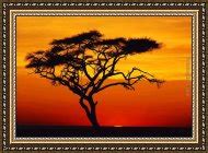 2010 Sunset tree painting anysize 50% off - Sunset tree painting for sale