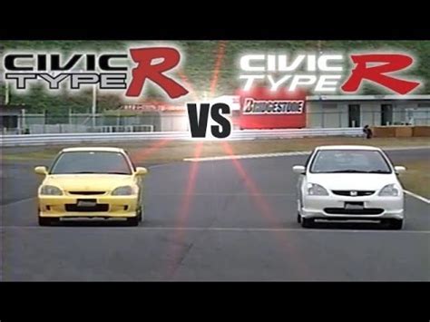 [ENG CC] Civic Type R EK9 vs. Civic Type R EP3 battle 2002 - YouTube