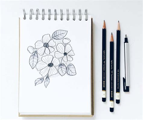 Pencil Shading Tips for Easily Sketching Flowers - Tombow USA Blog