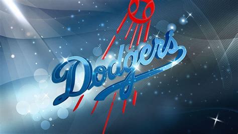 Los Angeles Dodgers Symbol With Blue And Red HD Dodgers Wallpapers | HD Wallpapers | ID #48664