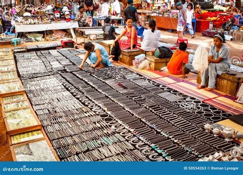 Showcases with Jewelry on the Street Flea Market Editorial Stock Photo - Image of marketplace ...