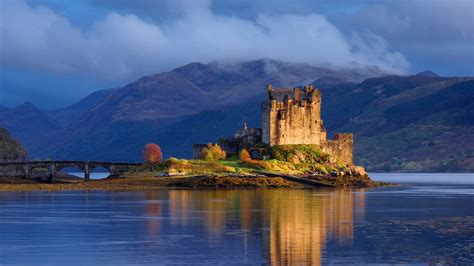 Brown castle, Scotland, UK, Eilean Donan, castle HD wallpaper | Wallpaper Flare