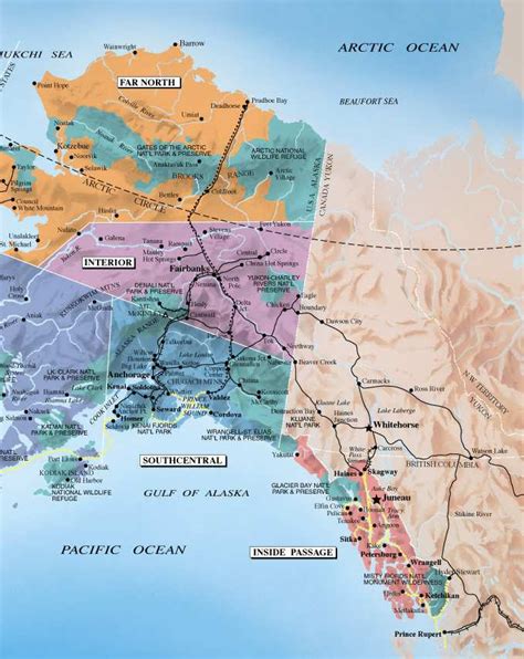 Map Of Alaska Highway System | Cities And Towns Map