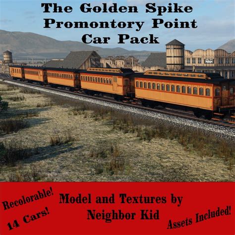 Golden Spike Promontory Point Rolling Stock | Transport Fever 2 Mod Download