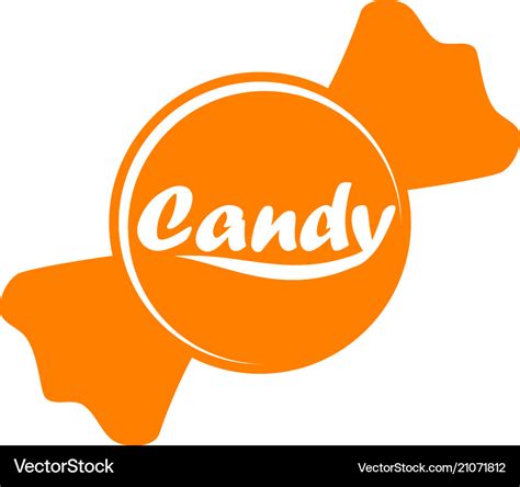 Candy logo design template Royalty Free Vector Image