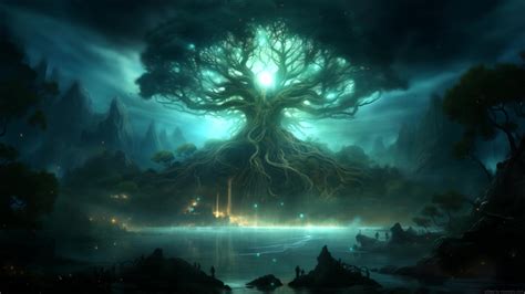 Yggdrasil Tree Of Life Mystical Forest Live Wallpaper - MoeWalls