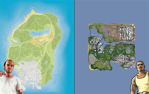 GTA San Andreas vs GTA 5: Comparing the maps of the two games