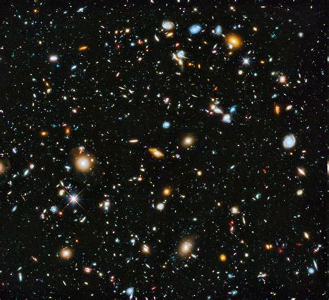 Fond d'écran : 2300x2100 px, Espace profond, galaxie, Hubble Deep Field, espace, étoiles ...