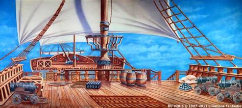 Pirate Ship Deck Drawing