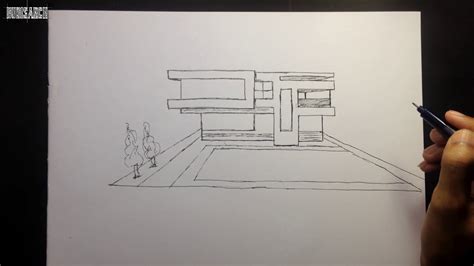 Modern house sketch easy - lokiilike