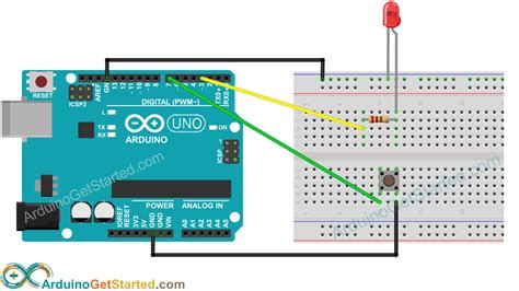 Arduino Push Button Diagram