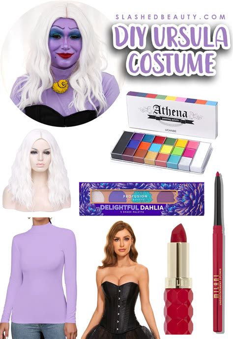 DIY Ursula Halloween Costume & Makeup Look | Slashed Beauty