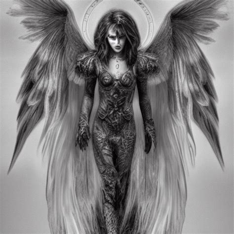 Female Dark Angel Drawing