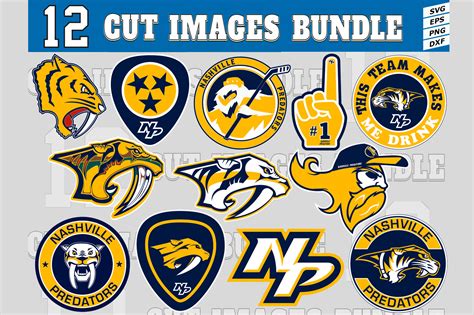 12 Styles NHL Nashville Predators Svg, Nashville Predators Svg, Nashville Predators Vector Logo ...