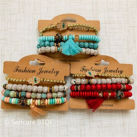 4pc Bohemian Boho Bracelets - Etsy