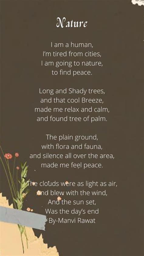 Nature in 2023 | Short poems about nature, Poem about nature beauty, Nature poem