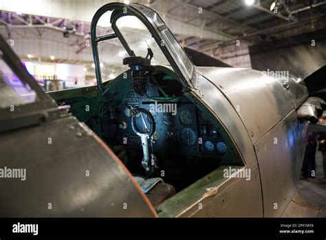 Hawker Hurricane cockpit interior Stock Photo - Alamy