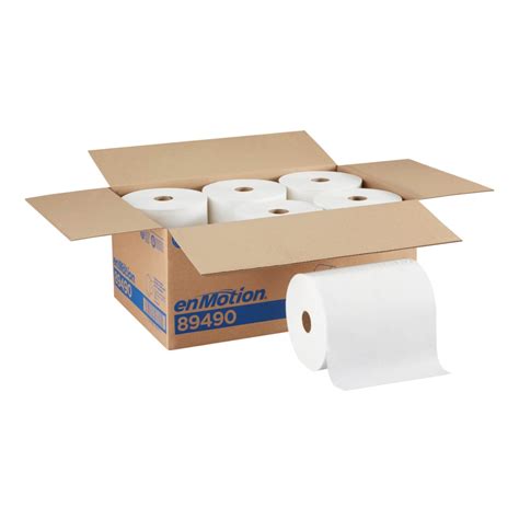 enMotion by GP PRO, 1-Ply, 10" x 800', 40% Recycled, White, 6 Rolls per Case | OfficeSupply.com