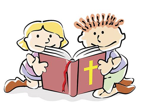 Royalty Free Child Reading Bible Clip Art, Vector Images & Illustrations - iStock