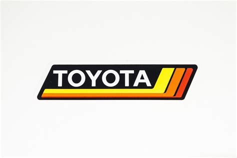 Toyota Vintage 80s Logo Custom Die-cut Printed Sticker - Etsy Ireland