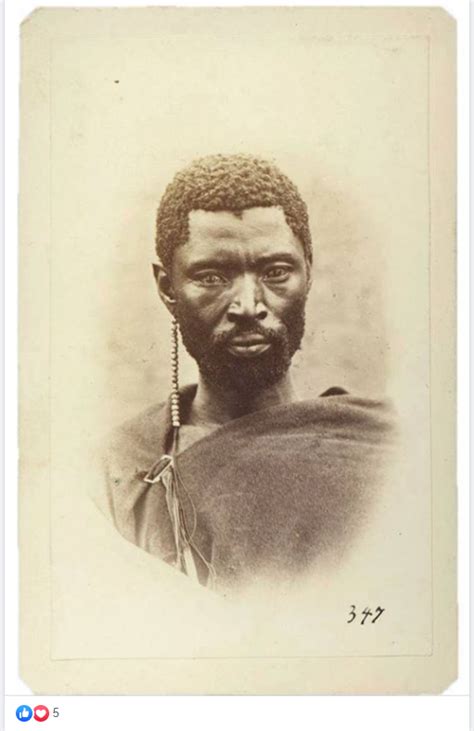 Xhosa Chief Sandile, born in the Ciskei in 1820, was killed in Denge Forest in a skirmish with ...