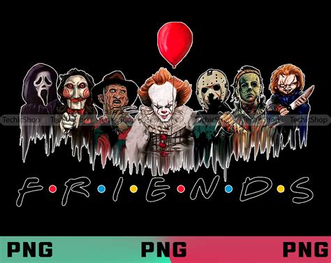 Friends Horror Movies PNG Horror Characters PNG | Etsy