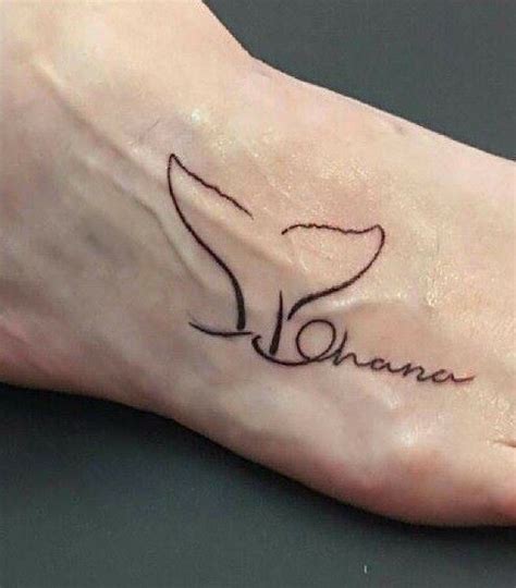 Whale tail Ohana tattoo | Mermaid tattoos, Simplistic tattoos, Small tattoos