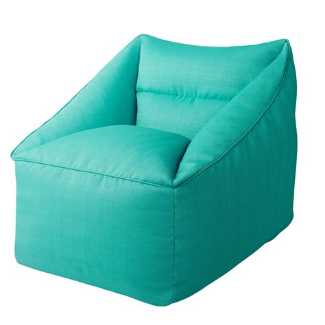 Better Homes & Gardens Dream Bean Patio Bean Bag Chair, Turquoise ...