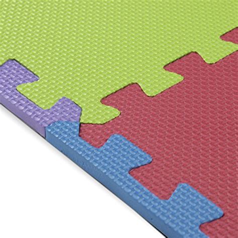 Foam Play Mats (16 Tiles + Borders) Safe Kids Puzzle Playmat | Non-Toxic Interlocking Floor ...