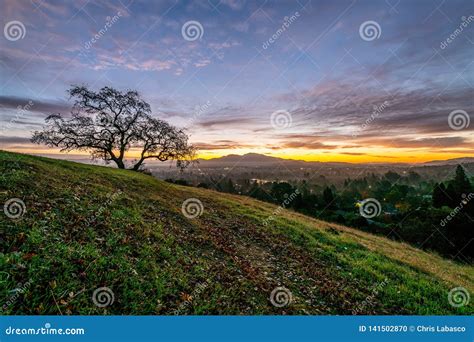 Sunrise Over Mount Diablo and the East Bay Stock Photo - Image of bluff, inlet: 141502870