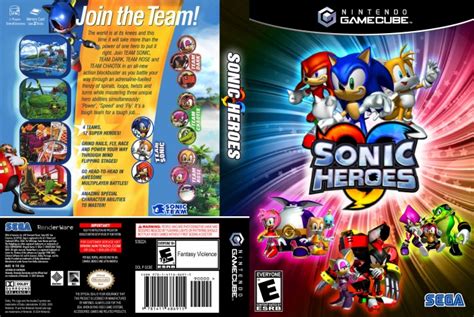 Sonic Heroes GameCube Box Art Cover by Betakyte